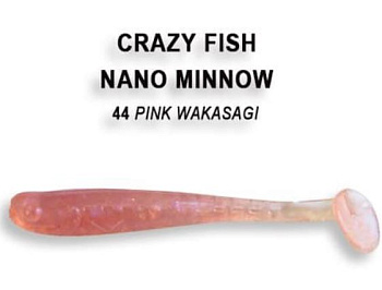 Приманка силиконовая Crazy Fish Nano Minnow 1.6' 4см  (6-40-44-6)