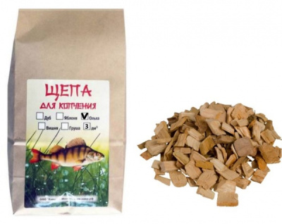 Щепа для копчения Ольха 3 куб дм Щепа для копчения Ольха 3 куб дм