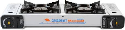 Плита настольная газовая Следопыт - MaximuM двойная с переходником Плита настольная газовая Следопыт - MaximuM двойная с переходником