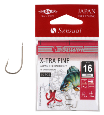 Крючок одинарный Mikado Sensual X-Tra Fine LBR №16