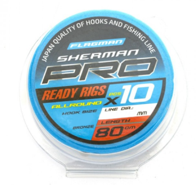 Поводок Flagman Sherman Pro Allround Ready Rigs 80см