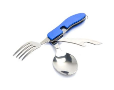 Набор столовых приборов Следопыт в чехле (вилка, ложка, открывашка) Набор столовых приборов Следопыт в чехле (вилка, ложка, открывашка)