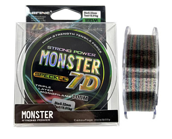 Леска Mifine Monster Speckle 7D 100м (0.32mm)