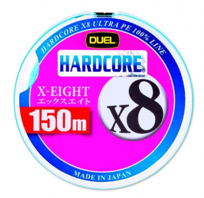 Плетеный шнур Duel PE Hardcore X8 MilkyBlue 150м 