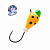 Мормышка вольфрамовая Lumicom Капля с ушком обмазка с камнем d3,2мм