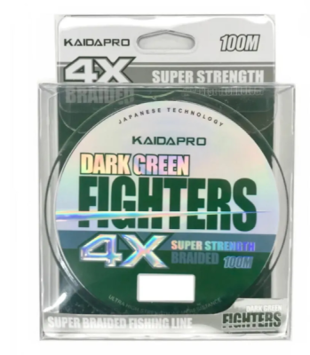 Плетеный шнур Kaida Fighters PE X4 100м