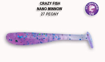 Приманка силиконовая Crazy Fish Nano Minnow 1.6' 4см  (6-40-27-6)