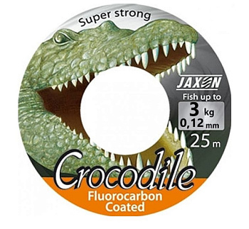 Леска Jaxon Crocodile Coated с флюорокарбоновым покрытием 25м (0.12mm)