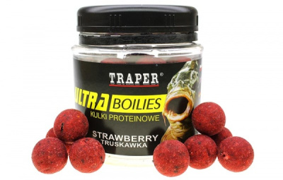 Бойлы Traper Ultra, 12mm, 100g, Truskawka