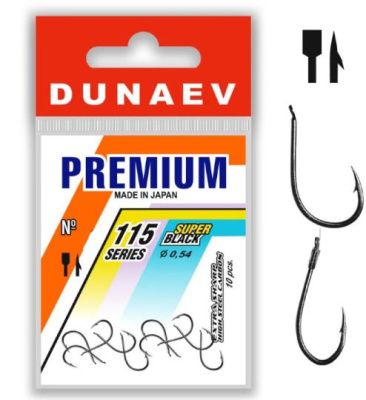 Крючок одинарный Dunaev Premium 115¶ Крючок одинарный Dunaev Premium 115¶
