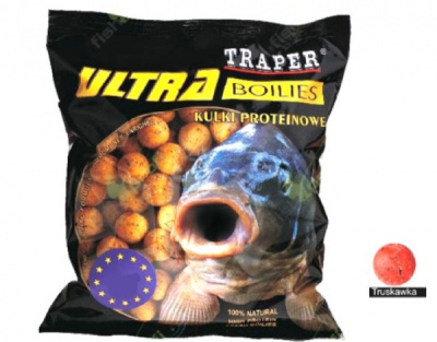 Бойлы Traper Ultra Truskawka 12мм 1кг