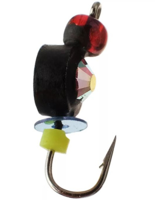 Мормышка Wolfram Таблетка d6,0 мм 1,6г с кристаллом Swarovski Мормышка Wolfram Таблетка d6,0 мм 1,6г с кристаллом Swarovski