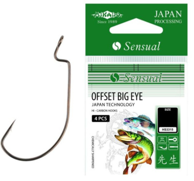 Крючки Mikado Sensual Ofset Big Eye, BN (4шт) Крючки Mikado Sensual Ofset Big Eye, BN (4шт)