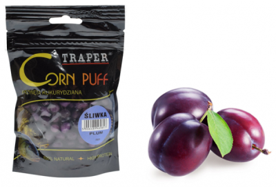 Приманка Traper Kukurydza в пакетах, 4mm, 20g, Puff Śliwka
