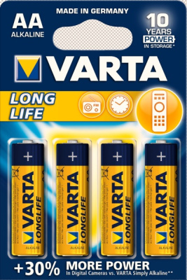 Батарейка VARTA Longlife LR6 BLI4 