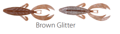 Приманка силиконовая Spro Komodo Clam 9см Brown Glitter 