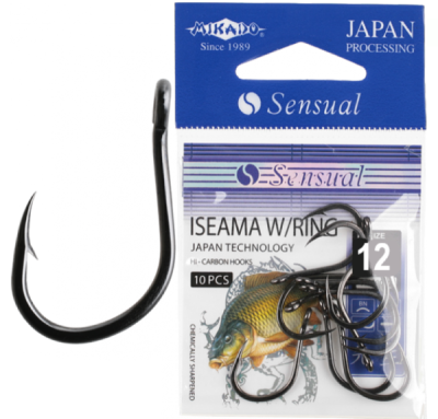 Крючок одинарный Mikado Sensual Iseama W/Ring BN №12