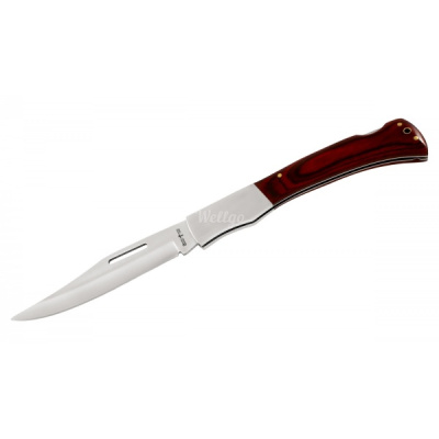 Нож складной Stainless коричневый большой в чехле