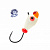 Мормышка вольфрамовая Lumicom Капля с ушком (обмазка с камнем малек), d 4.00mm.¶