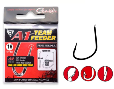 Крючок одинарный Gamakatsu A1 Team Feeder Fine Feeder №16