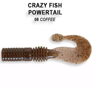Приманка силиконовая Crazy Fish Powertail 2.8" (4-70-8-4)