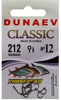 Крючок одинарный Dunaev Classic 212 (№12)
