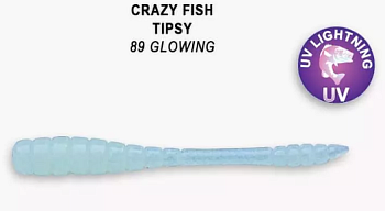 Приманка силиконовая Crazy Fish Tipsy 2" 5см  (9-50-89-6)