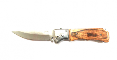 Нож складной Stainless большой дерево в чехле