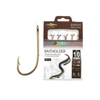 Крючок + поводок Mikado Sensual Baitholder № 1/0 , 0.26мм ,70см (10шт)¶ Крючок + поводок Mikado Sensual Baitholder № 1/0 , 0.26мм ,70см (10шт)¶