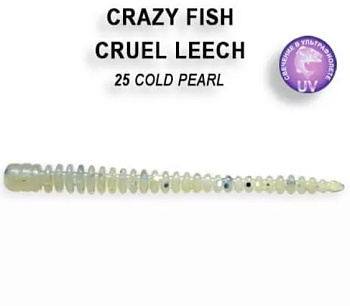 Приманка силиконовая Crazy Fish Cruel Leech 2.2" 5,5см (8-55-25-6)