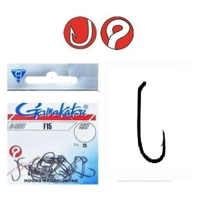 Крючки Gamakatsu Hook F15, №14, (25шт) Крючки Gamakatsu Hook F15, №14, (25шт)