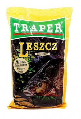 Прикормка Traper Sekret, 1kg, Leszcz Slodka kukurydza (желтый)