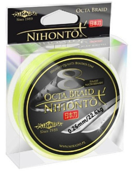 Плетеный шнур Mikado Nihonto Octa Braid Fluo 150м (0.26mm)
