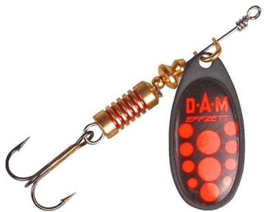 Блесна Dam FZ Standart Spinner Black Red 12г