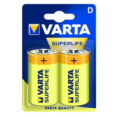 Батарейка VARTA Superlife R20 BL2