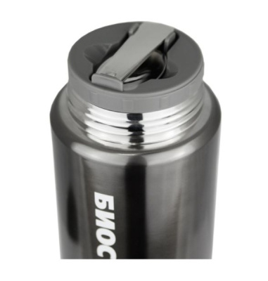 Термос Biostal, 0,5л (NTS-500V), c ш/г, суповой с ложкой, вороненая сталь (3)