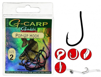 Крючки Gamakatsu G-Carp Pop-Up, №6 (10шт)