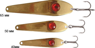 Блесна вертикальная зимняя Lucky John Fin Model A  с тройником 5г C