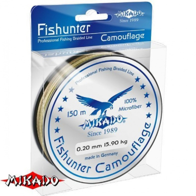 Плетеный шнур Mikado Fishunter Camouflage 0.10-0.50 125м Плетеный шнур Mikado Fishunter Camouflage 0.10-0.50 125м