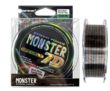 Леска Mifine Monster Speckle 7D 100м (0.35mm)