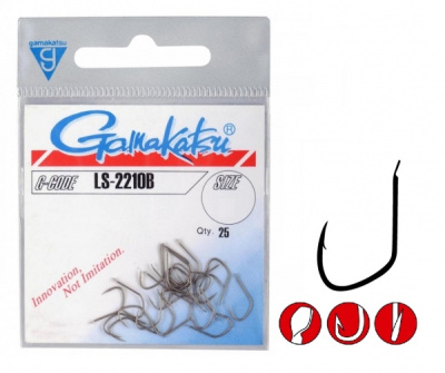 Крючок одинарный Gamakatsu LS-2210B №10¶ Крючок одинарный Gamakatsu LS-2210B №10¶