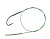 Поводок Mikado X-Plode (стальной с крючком/GREEN), 15/20/25cm, 10kg