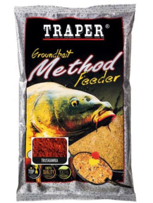 Прикормка Traper Method Feeder Ready Truskawka 750г Прикормка Traper Method Feeder Ready Truskawka 750г