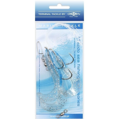 Подвеска морская Mikado Treble Pilk Twist Rig 6cm 3x4/0 (LS-C175)