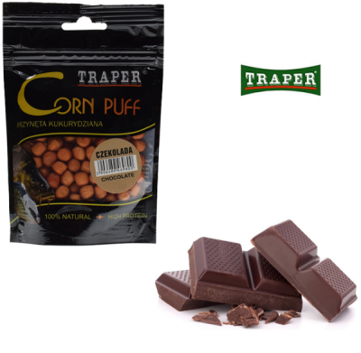 Приманка Traper Kukurydza в пакетах, 4mm, 20g, Puff Czekolada