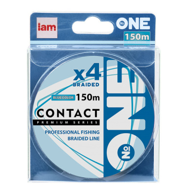 Плетеный шнур Iam №One Contact X4 150м Blue