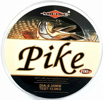 Леска Mifine Pike 100м прозрачная (0.35mm)