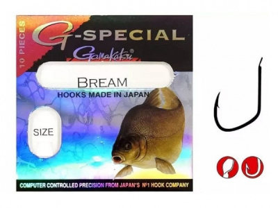 Крючок одинарный Gamakatsu G-Special Bream B №12