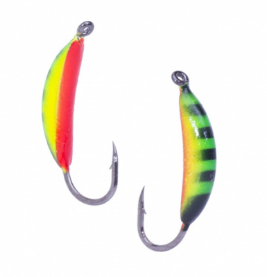 Мормышка вольфрамовая Lumicom Супербанан (покраска), d 4.00mm¶ Мормышка вольфрамовая Lumicom Супербанан (покраска), d 4.00mm¶