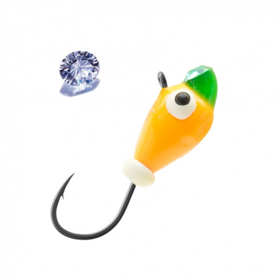 Мормышка вольфрамовая Lumicom Капля с ушком обмазка с камнем малек d5.0мм Мормышка вольфрамовая Lumicom Капля с ушком обмазка с камнем малек d5.0мм
